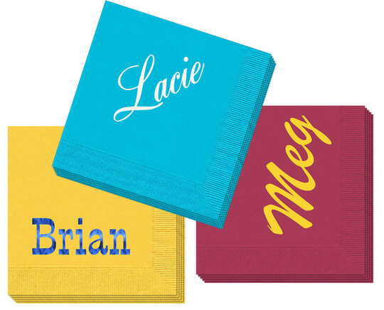 Design Your Own Big Name Napkins